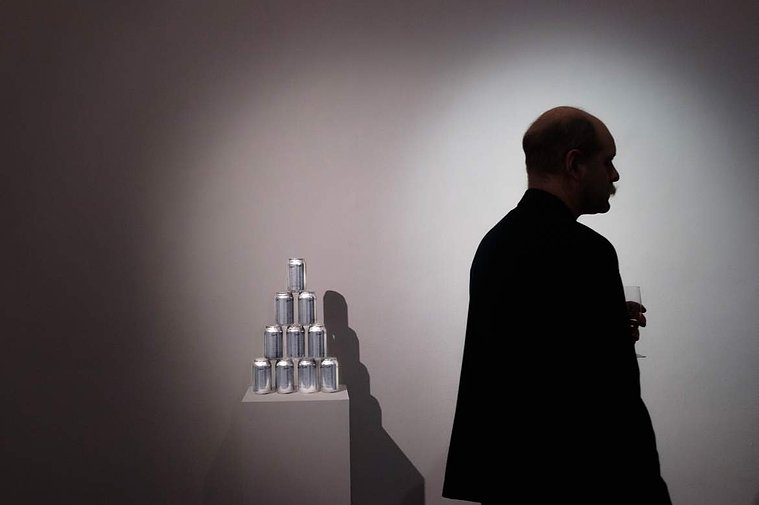 Gavin Turk at PISS ART opening. Photo by Swedish Vanessa.