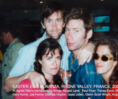 Angus Fairhurst, Tracey Emin, Mat Collishaw and Abigail Lane, 2001. Vanessa's art diaries1993-2007 art  film documentary