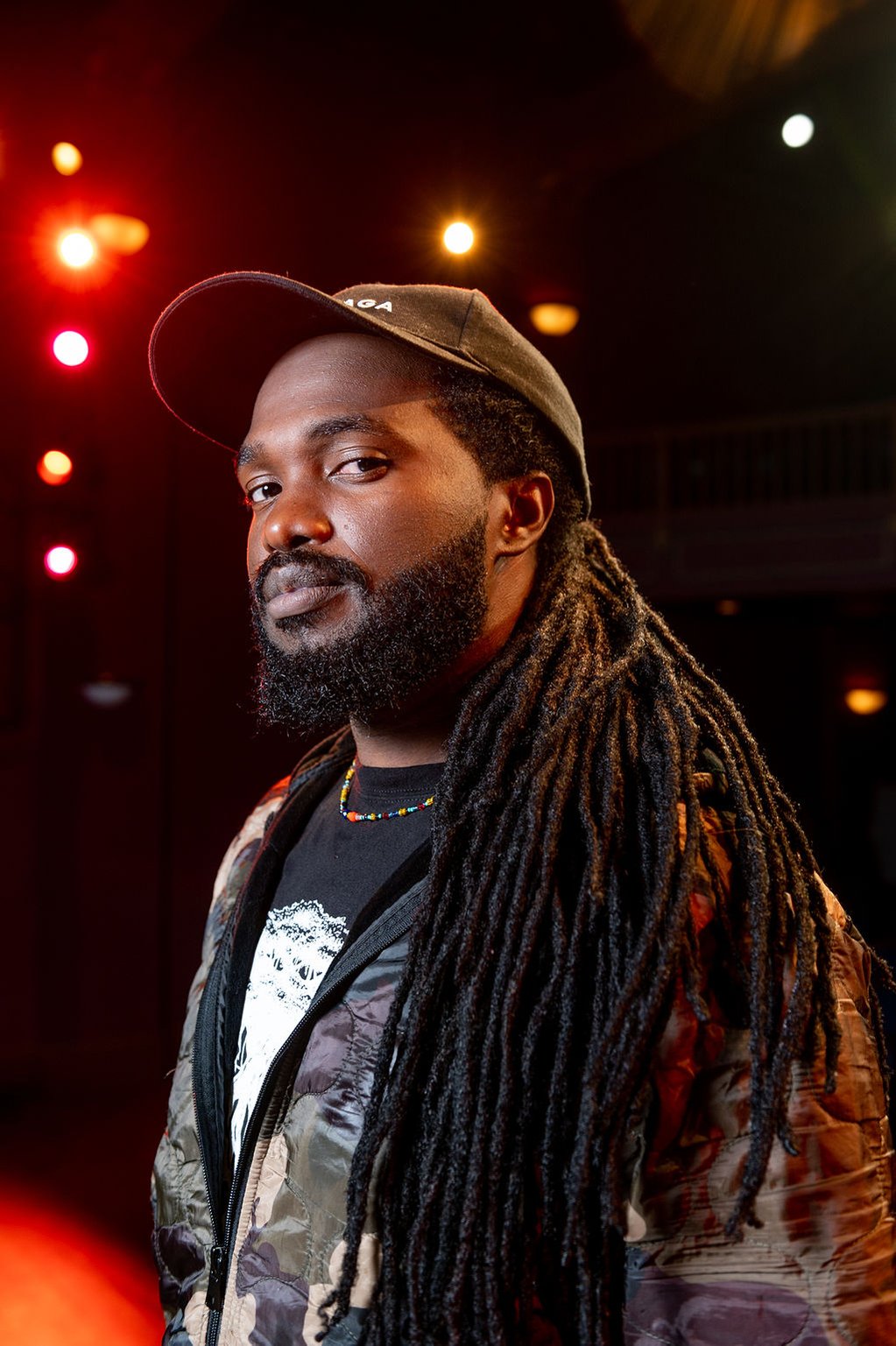 Some one-on-one time with The Wailers and Julian Marley pre-show at Old School Square's theater.

