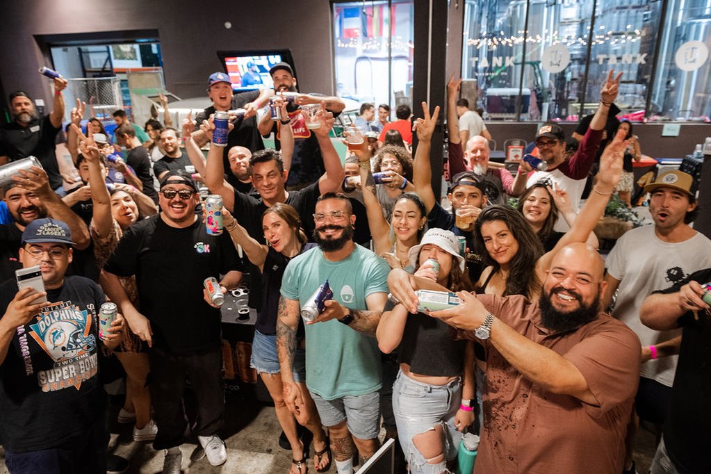Annual Summer Vibes Lager Fest at The Tank Brewing Company. Miami, Florida