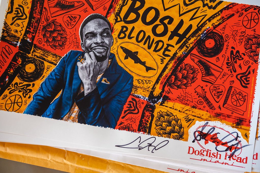Dogfish Head Miami partners with Chris Bosh to launch “Bosh Blonde” beer