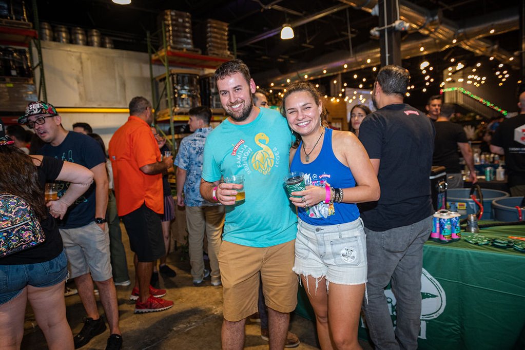 Annual Summer Vibes Lager Fest at The Tank Brewing Company. Miami, Florida