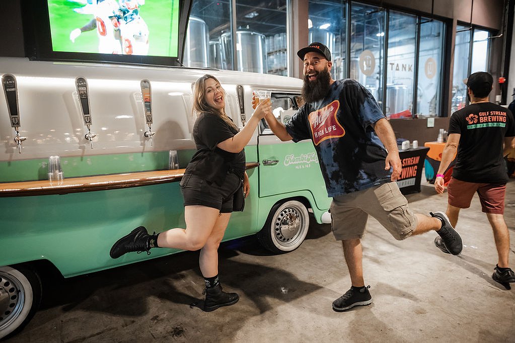 Annual Summer Vibes Lager Fest at The Tank Brewing Company. Miami, Florida