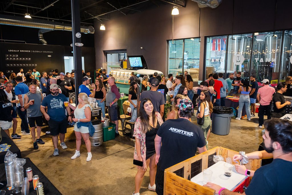 Annual Summer Vibes Lager Fest at The Tank Brewing Company. Miami, Florida