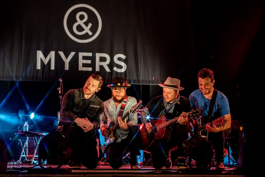 Smith & Myers of Shinedown live at Old School Square Delray, Florida. Photography by Julia Rose Photo.