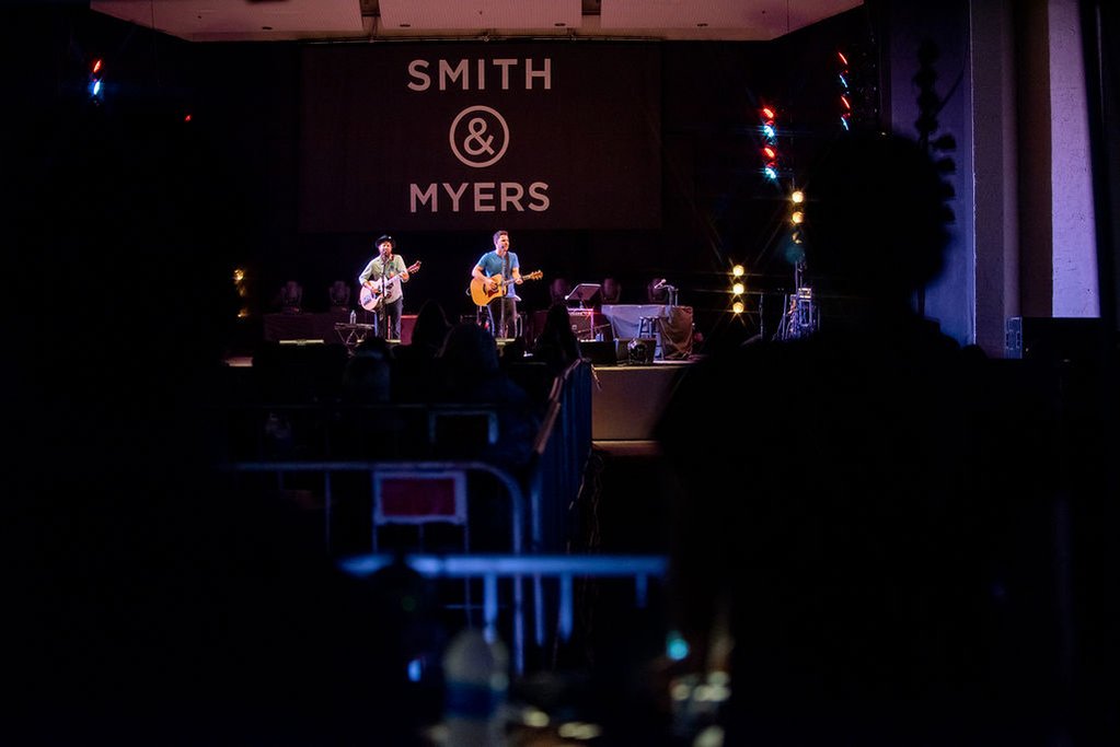 Smith & Myers of Shinedown live at Old School Square Delray, Florida. Photography by Julia Rose Photo.