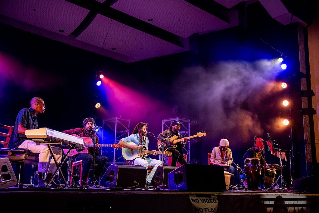 The Wailers Ft. Julian Marley live from Old School Square, Delray, Florida. Photography credit Julia Rose Photo