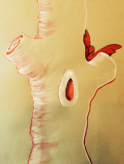 Trees and Birds 1, SOLD