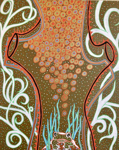 #21 The Future Prince
Acrylic Spray Paint and Paint Pen on Wood Panel 
10"x8"