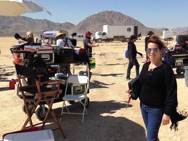 Dar Lopez on Set