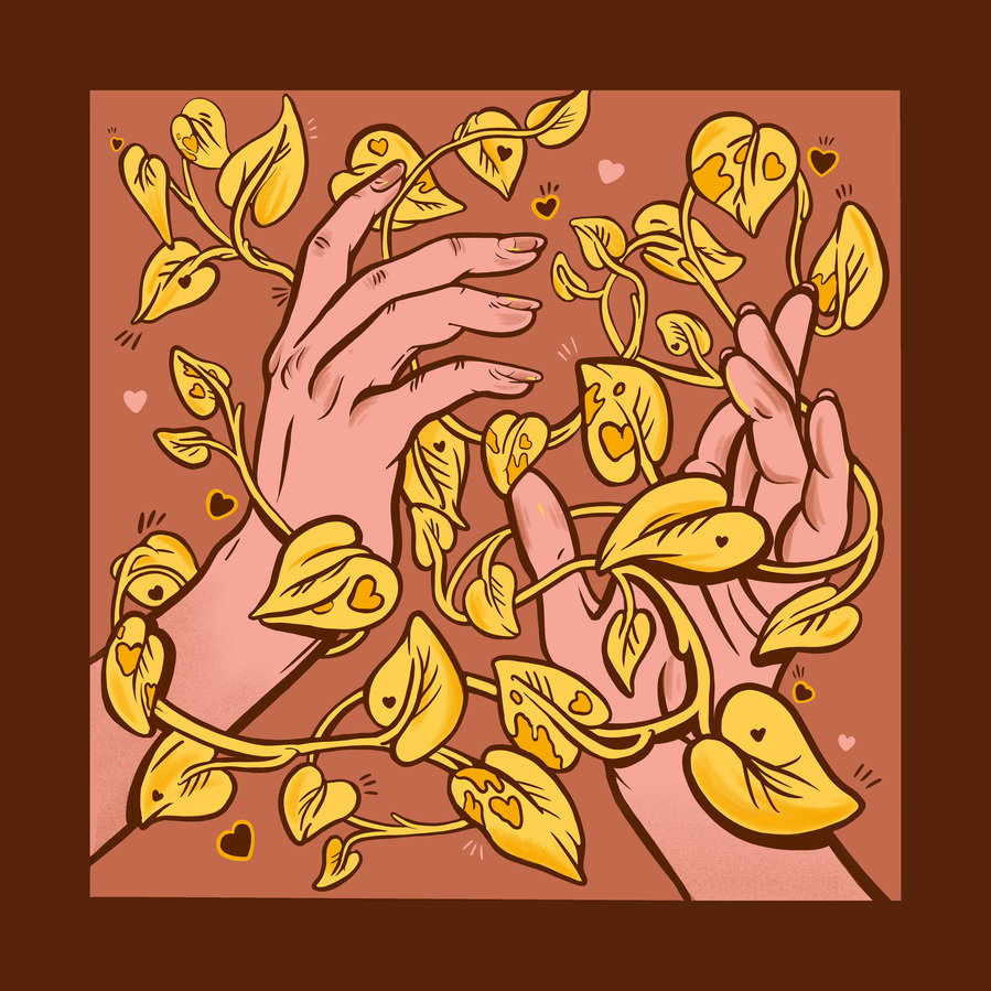 pothos print for earth day 2021