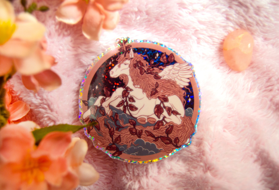 Plant Pegasus Sticker
