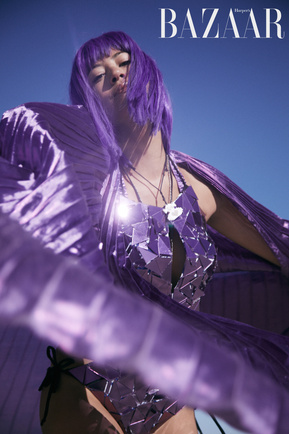 Karim Tabar Harper's Bazaar at Burning Man with Gaby Endo