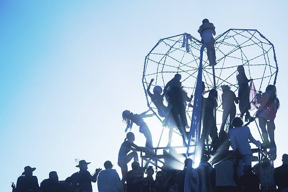 Karim Tabar Harper's Bazaar at Burning Man, Robot Heart