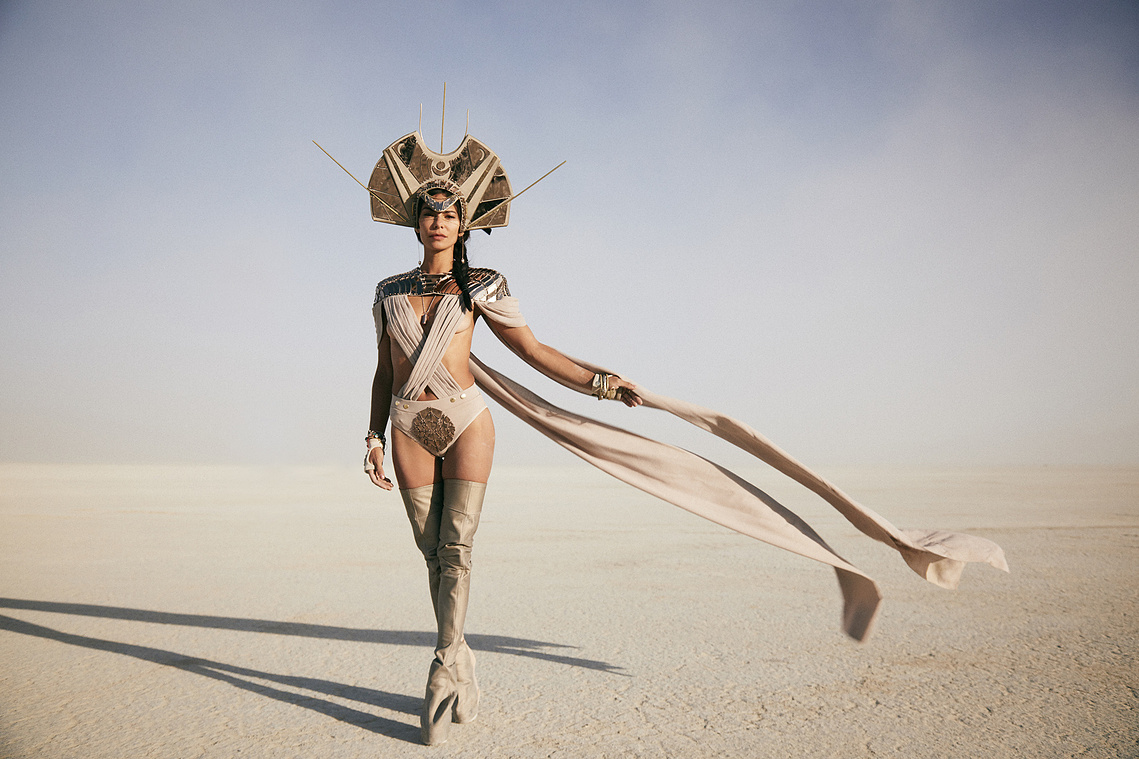Karim Tabar Harper's Bazaar at Burning Man