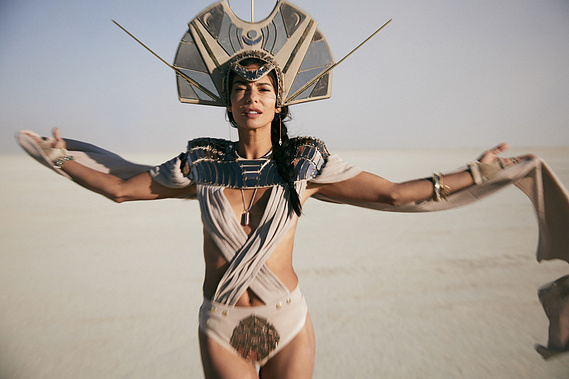 Karim Tabar Harper's Bazaar at Burning Man