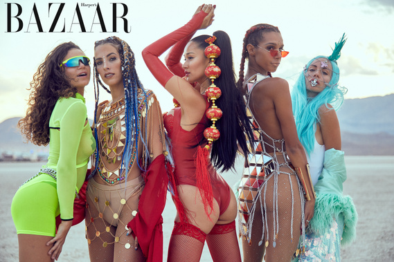 Karim Tabar Harper's Bazaar at Burning Man