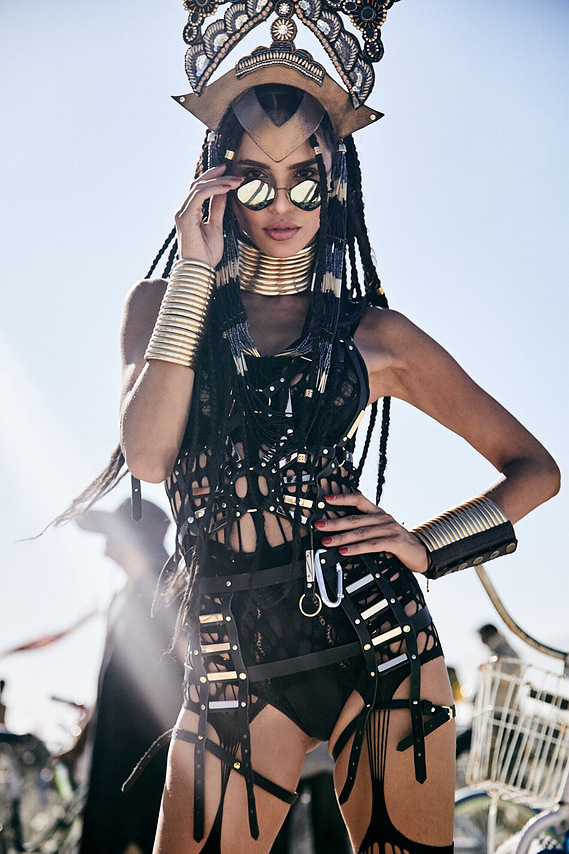Karim Tabar Harper's Bazaar at Burning Man