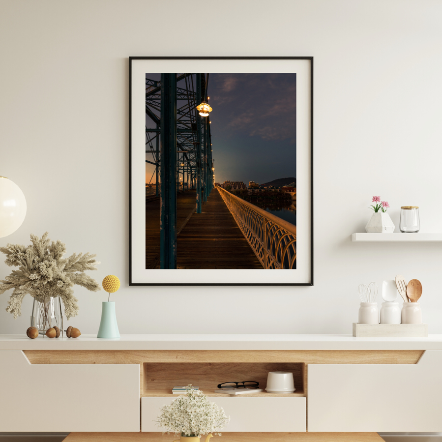 Walnut Street Bridge Lanterns Walkway Photography  print for sale in Chattanooga, Tennessee (TN) Print Store. Anh Bao Tran-Le Photography,  wandering.anhbao