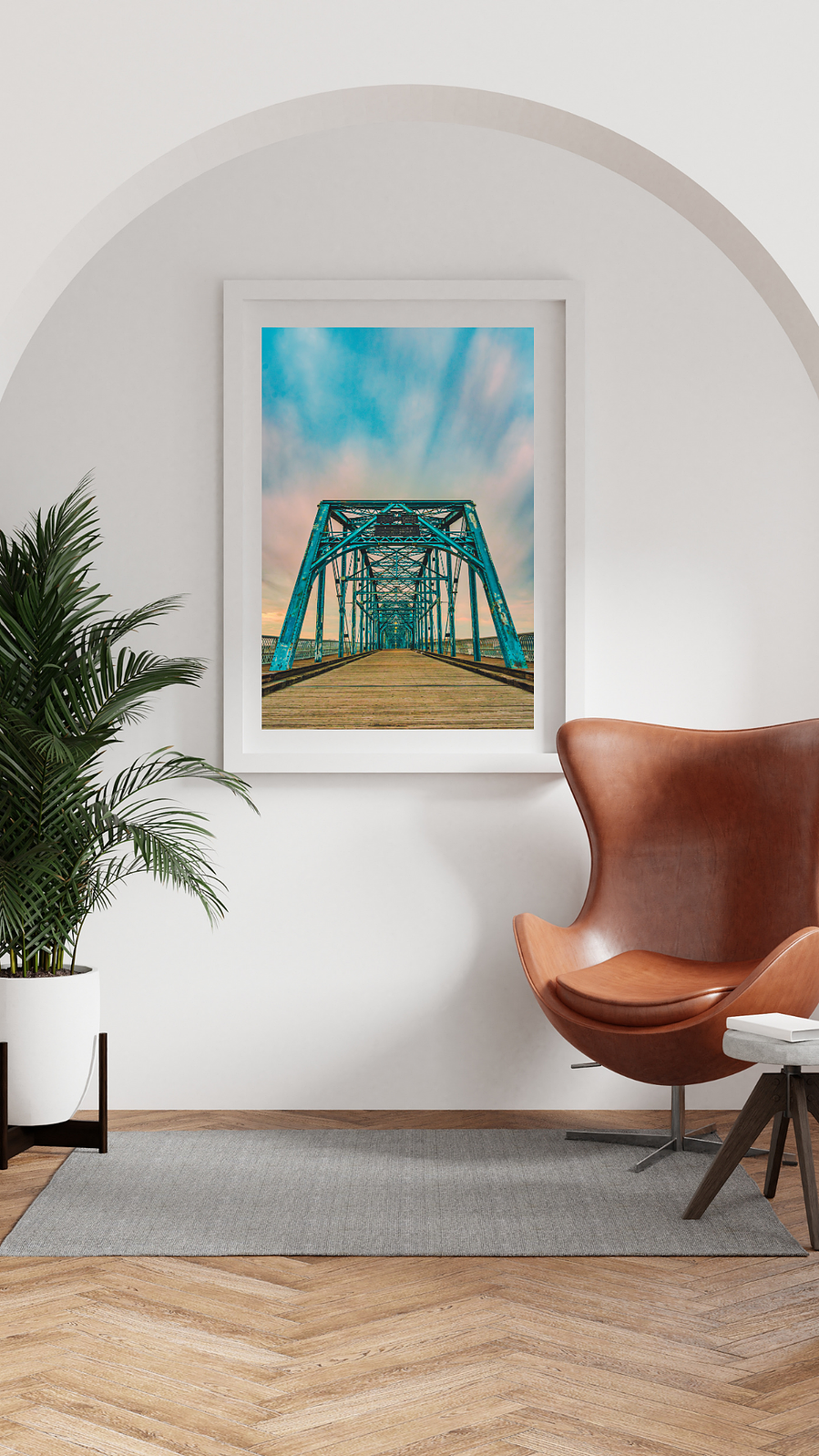 Walnut Street Bridge, Chattanooga Tennessee (TN) sunrise photography print for sale