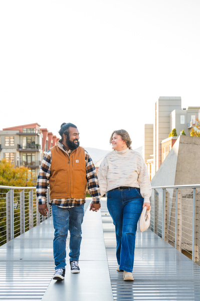 Engagement Portraits Walnut Street Bridge in Chattanooga