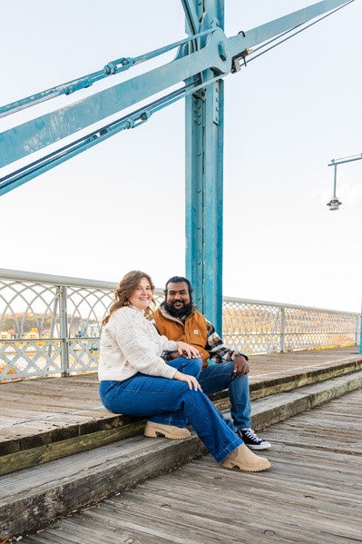 Engagement Portraits Walnut Street Bridge in Chattanooga
