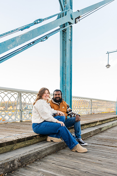 Engagement Portraits Walnut Street Bridge in Chattanooga