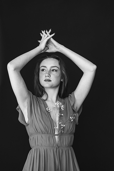 Black and white portrait photography Chattanooga, Tennessee (TN) fashion model