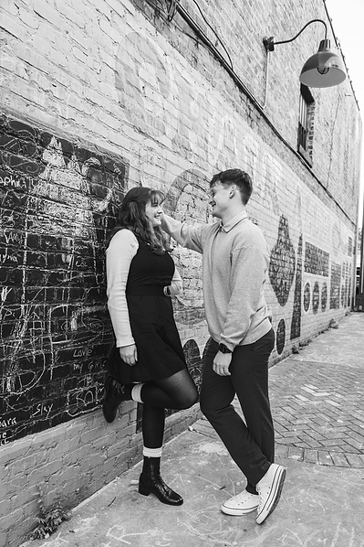 Engagement Portraits Chalk Alley in Chattanooga