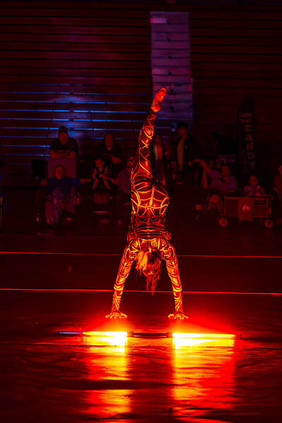 Roller Derby half time show portraits by Anh Bao Chattanooga event photographer.