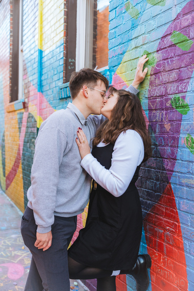 Engagement Portraits Chalk Alley in Chattanooga