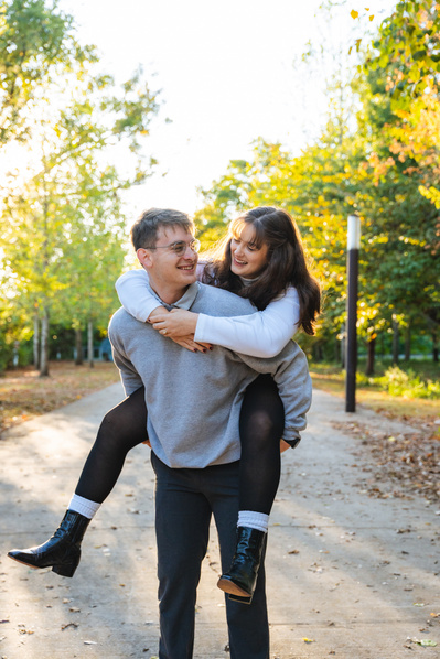 Engagement Portraits Coolidge Park in Chattanooga