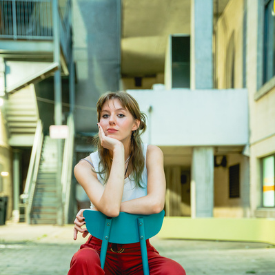 Female musician model portraits
