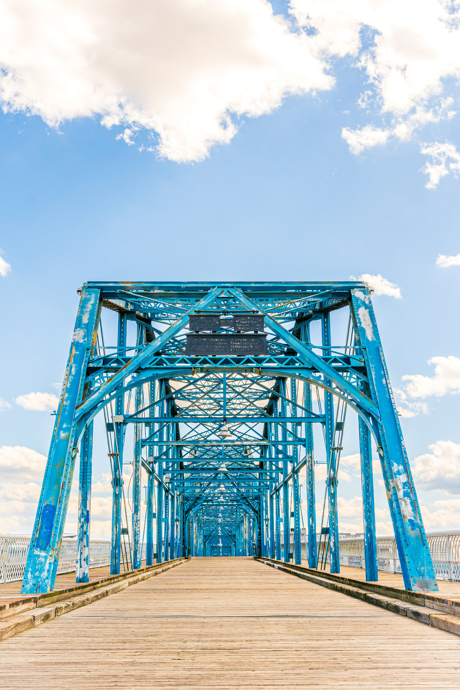 Walnut Street Bridge Afternoon Cloudy Photography Print for Sale