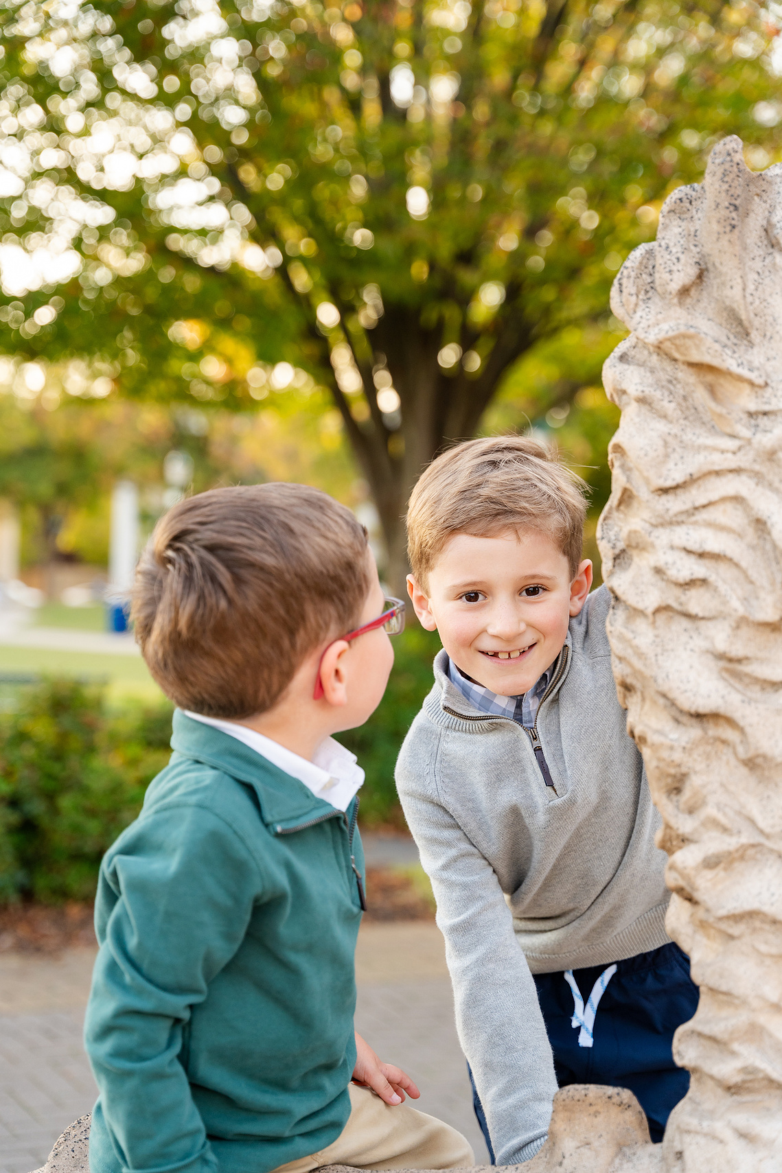 Family portrait photography at Coolidge Park