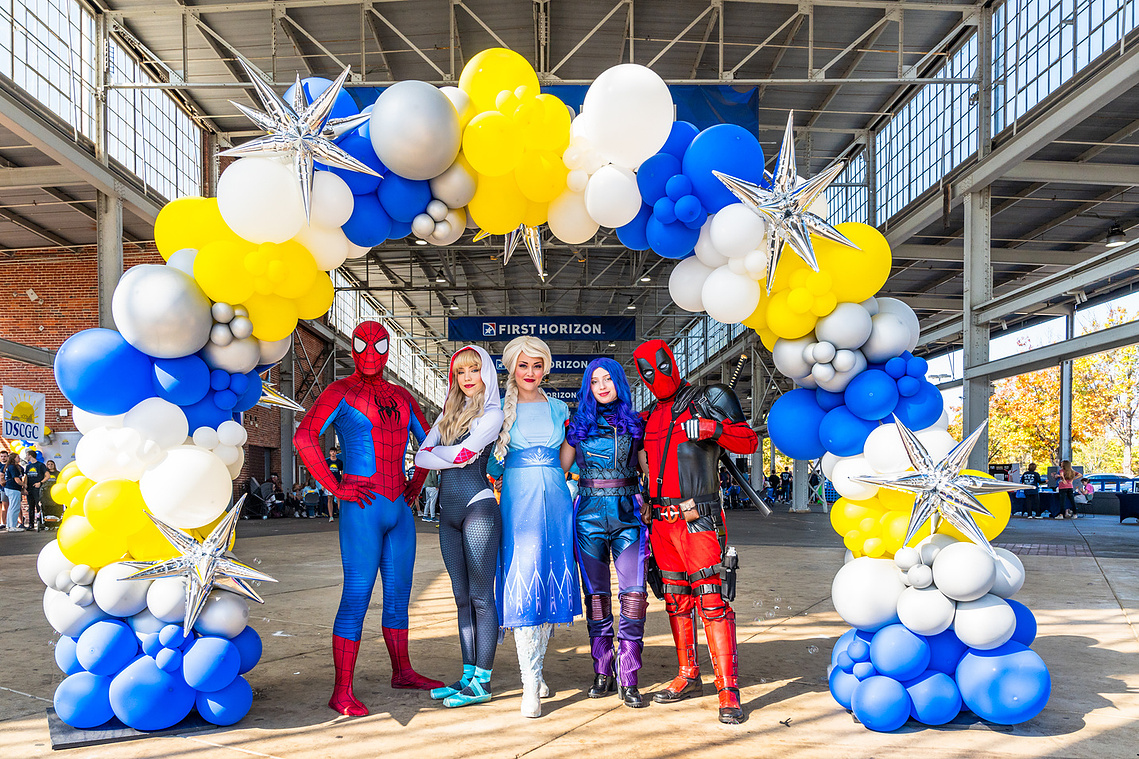 Chattanooga 2024 Buddy Walk Event Photography, Superheroes posing