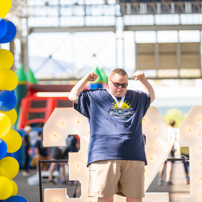 2024 Chattanooga Buddy Walk, runway portrait of participant 