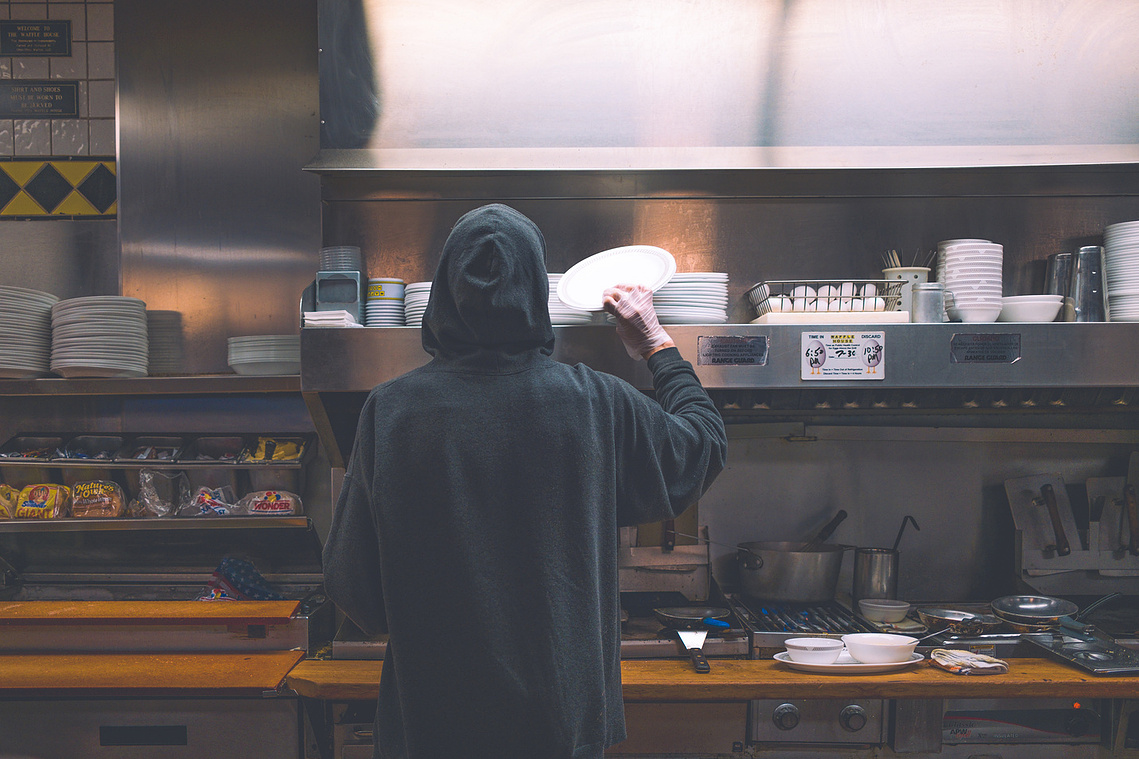 Waffle House cook portrait, Chattanooga
