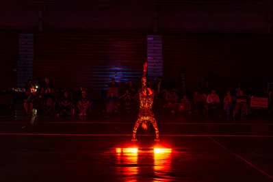 Roller Derby half time show portraits by Anh Bao Chattanooga event photographer.