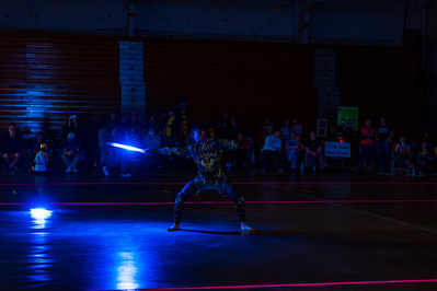 Roller Derby half time show portraits by Anh Bao Chattanooga event photographer.