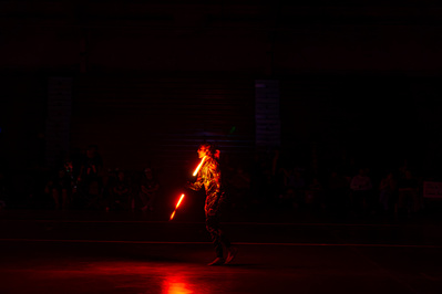Roller Derby half time show portraits by Anh Bao Chattanooga event photographer.