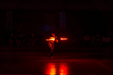 Roller Derby half time show portraits by Anh Bao Chattanooga event photographer.