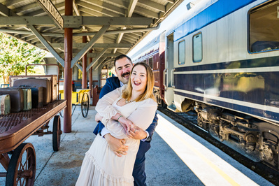 Engagement photography session at Point Park in Chattanooga, Tennessee