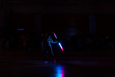 Roller Derby half time show portraits by Anh Bao Chattanooga event photographer.