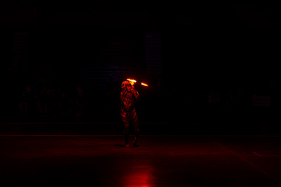 Roller Derby half time show portraits by Anh Bao Chattanooga event photographer.