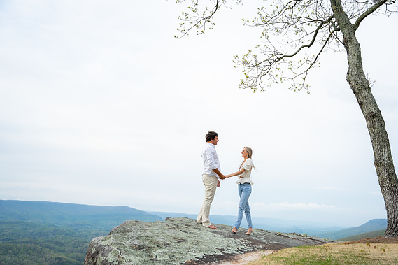 Engagement couple dancing portrait photography Lookout Mountain, Georgia