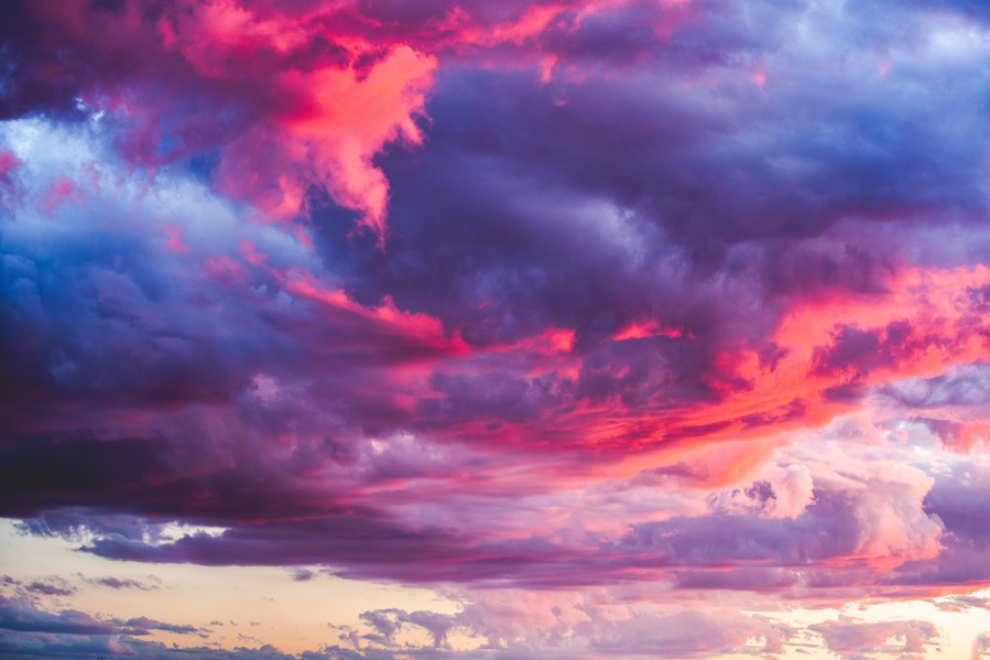 Storm Clouds during sunset prints for sale