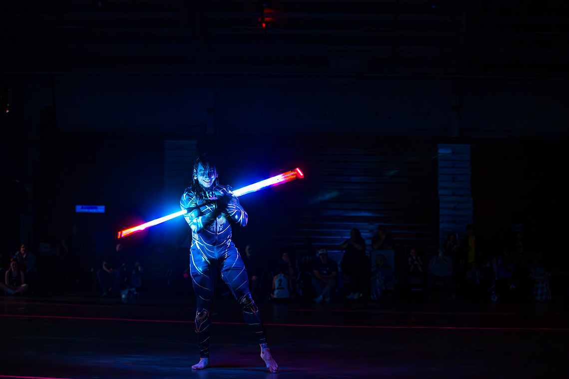 Roller Derby half time show portraits by Anh Bao Chattanooga event photographer.