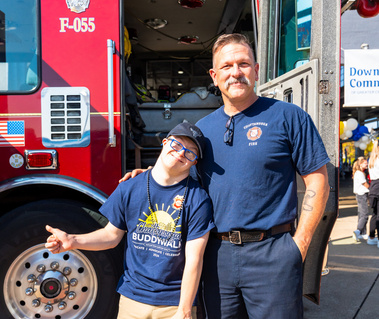 2024 Chattanooga Buddy Walk, firefighter