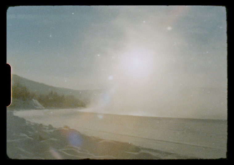 Yukon River, frozen in winter, near Dawson City, Yukon